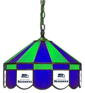   SEAHAWKS 16 STAINED GLASS HOME HANGING GAME ROOM PUB BAR LIGHT LAMP