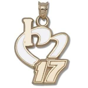  Matt Kenseth #17 I Heart 17 NASCAR Heart Pendant 