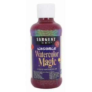 Sargent Art 22 9020 8 Ounce Glitter Watercolor Magic, Red 