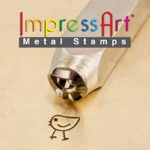  ImpressArt  6mm, Chickadee Design Stamp