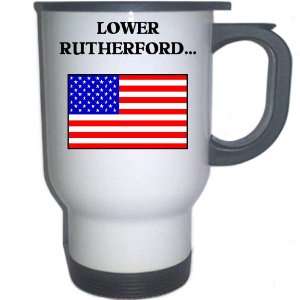 US Flag   Lower Rutherford Creek, Tennessee (TN) White Stainless Steel 