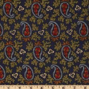  44 Wide Tanyard Creek Paisley Navy Fabric By The Yard 