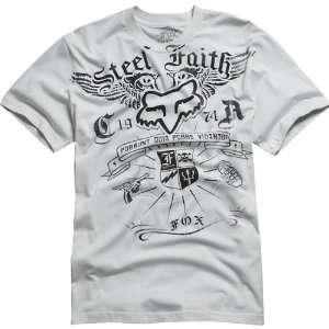 Fox Racing Steel Faith Premium Mens Short Sleeve Casual Wear Shirt w 