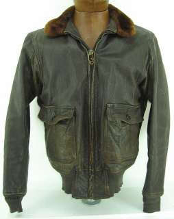   Navy G 1 leather flight jacket Foster 1962 7823B (WEP) size 40  