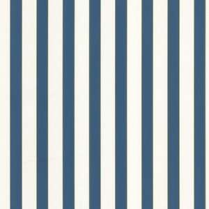   By Color BC1580006 Blue and White Stripe Wallpaper