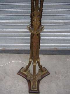 Great antique French Empire bronze floor lamp # 05652  
