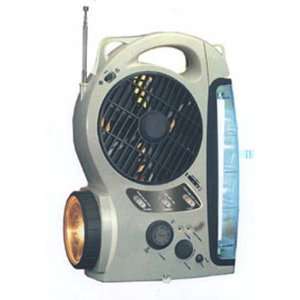 Multifunction AM/FM Radio and Fan/Siren/Fluorescent rechargeable 