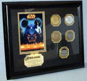 Disney Star Wars Tours 2005 Framed Coin Set Lt Ed 250  