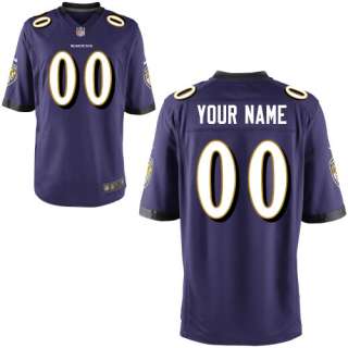 Mens Nike Baltimore Ravens Customized Game Team Color Jersey (S 4XL 