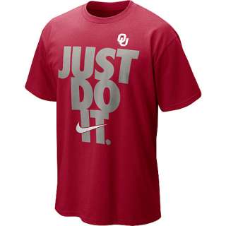 Nike Oklahoma Sooners Mens JUST DO IT T Shirt   
