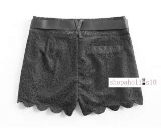 £35  LIPSY Lace Shorts in Black UK Size 10  