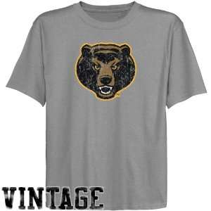  Baylor Bears Youth Ash Distressed Logo Vintage T shirt 