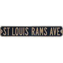 Fremont Die St. Louis Rams Steel Street Sign   
