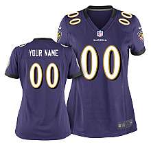 Womens Nike Baltimore Ravens Customized Game Team Color Jersey 