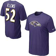 Nike Baltimore Ravens Ray Lewis Name & Number T Shirt