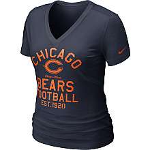 Nike Chicago Bears Womens Team Established T Shirt   