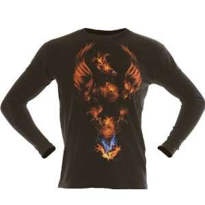 Extreme Pain Born of Fire Black Thermal T Shirt (Size2XL)