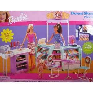  Barbie Donut Shop Playset w Color Change Donuts & MORE 