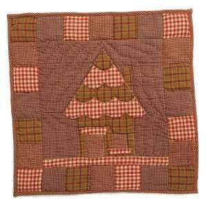 Gingerbread Block Quilted Holiday Christmas Wall Hanging  
