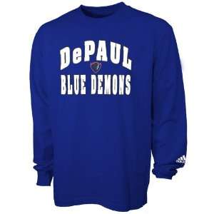  adidas DePaul Blue Demons Royal Blue Rally Long Sleeve T 