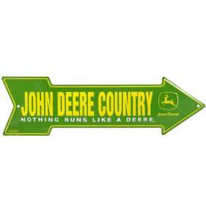  John Deere Country Arrow Metal Sign