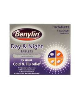 Benylin Day and Night 24 hour Cold and Flu Relief   16 tablets 