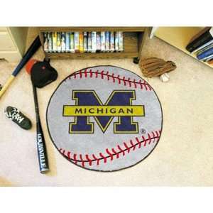  Michigan Wolverines NCAA Baseball Round Floor Mat (29 