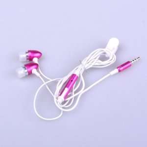 BestDealUSA Pink In Ear Earphone Headphone With Mic Clip For iPhone 4 