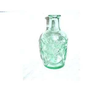  Green Bottle with Embossed Fruit 