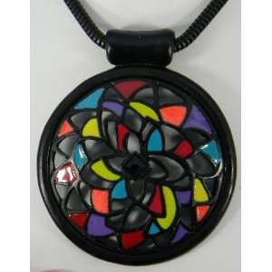   Colorful Openwork Metal Pendant Necklace by Chicos 