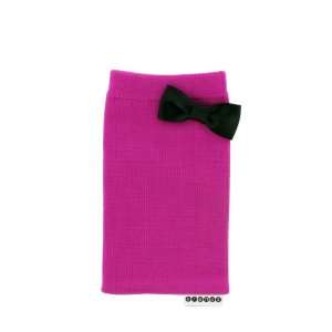    Trendz Mobile Phone Sock   Pink with Black Bow Electronics