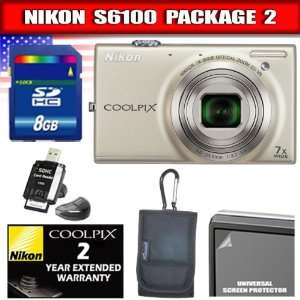   Optical Zoom Lens and 3 Inch Touch Panel LCD (Silver) Package 2
