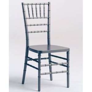  Advanced Seating Silver Stacking Resin Chiavari Chair 