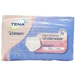  Tena Women Heavy Protection Underwear, Super Plus, Large 