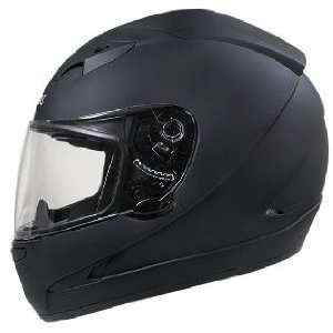  HAWK Matte Black Dual Visor Motorcycle Helmet Sz L Sports 