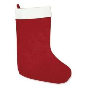 Red Christmas Stocking Home Decorating Embroidery Blanks  