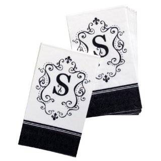 Monogram Paper Napkins   E 