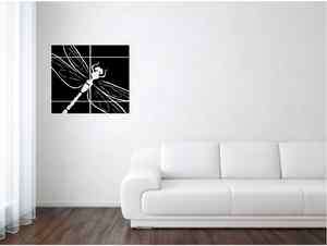 Dragon Fly w/ Lines Wall Art Vinyl Decor Sticker Quote Decal  