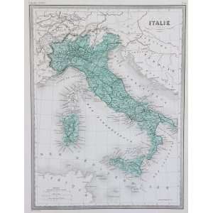  Huot Map of Italy (1867)