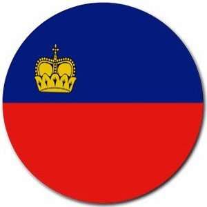  Liechtenstein Flag Round Mouse Pad