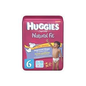 Huggies Supreme Diapers Step 6 (Over 35 Lbs) Natural Fit Jumbo Pack 