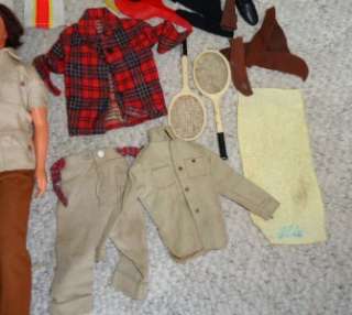   MOD HAIR, LIVE ACTION, BUSY KEN DOLL LOT + ACCESSORIES, BARBIES BEAU