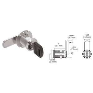    CRL Nickel Plated Cam Lock for Wood Doors