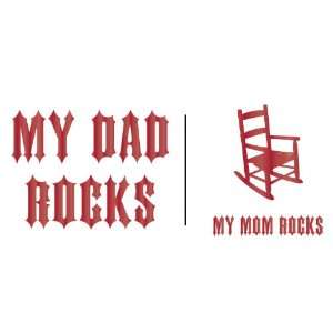  Iron On Dad Rocks/Mom Rocks Arts, Crafts & Sewing