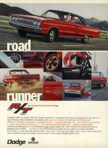1967 DODGE CORONET R/T   44O   ROAD RUNNER   COLOR AD  