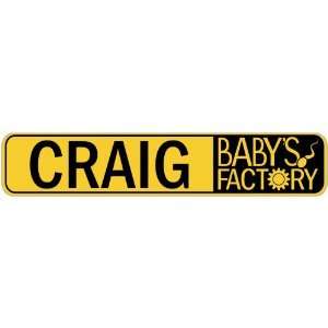   CRAIG BABY FACTORY  STREET SIGN