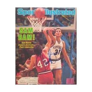  Sam Bowie autographed Sports Illustrated Magazine (KENTUCKY 