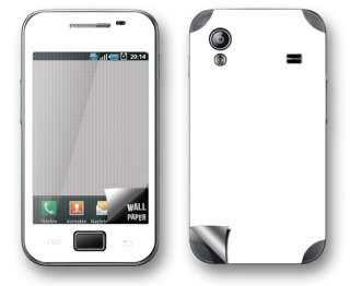 Handy Skin  PURE WHITE  Samsung S5830 Galaxy ACE Zubehör Sticker 
