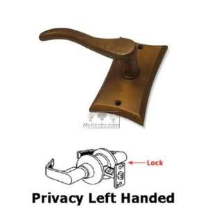     privacy left handed curved lever with concave