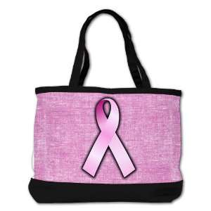   Bag Purse (2 Sided) Black Breast Cancer Pink Ribbon 